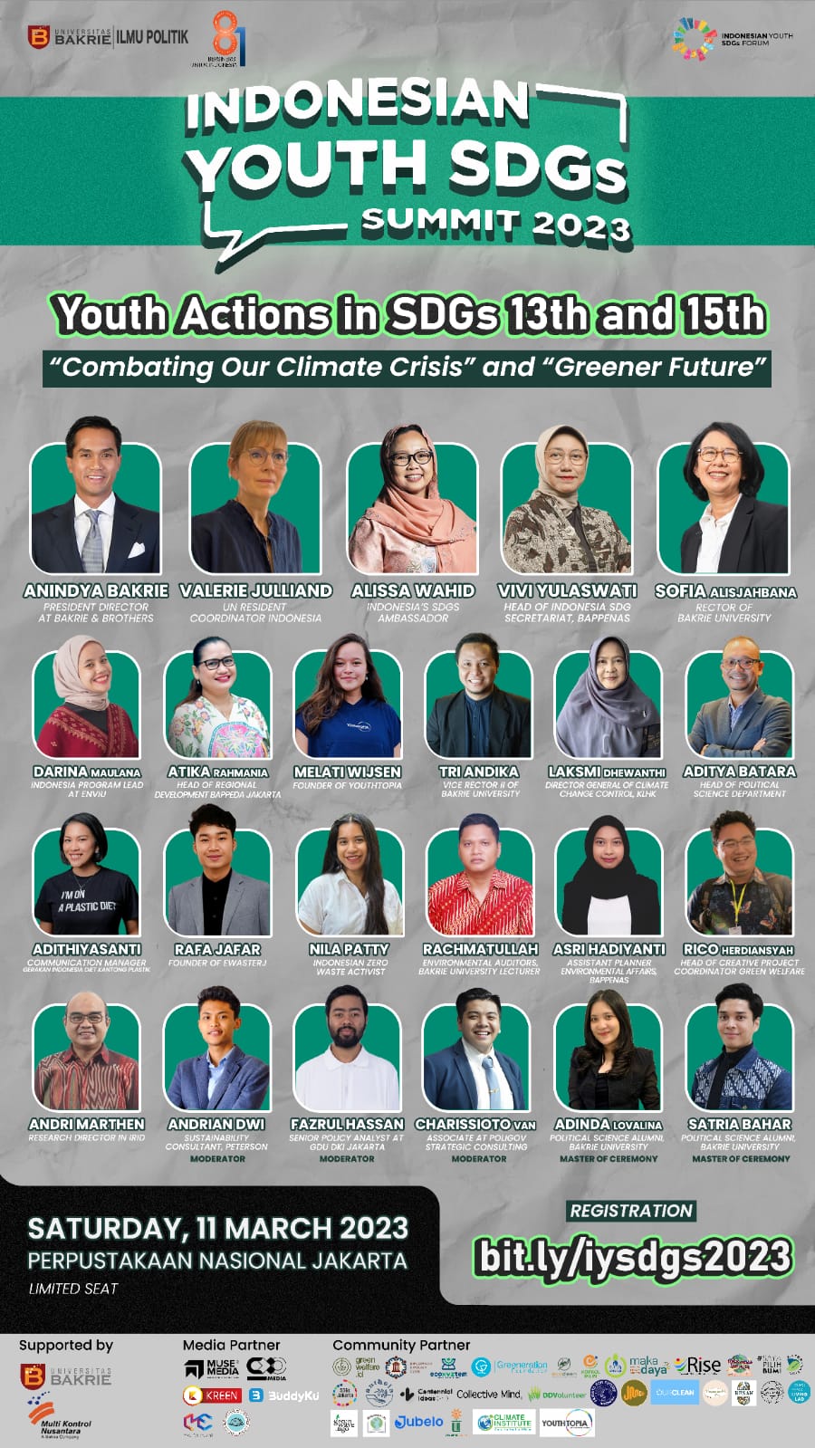Indonesian Youth SDGs Summit 2023: Combating our climate crisis and greener future
