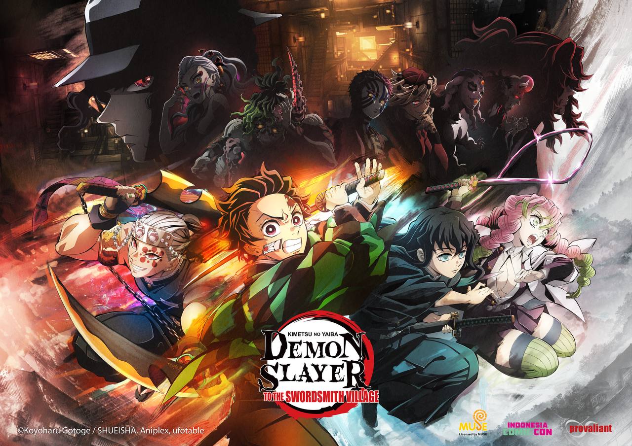 FANS SCREENING DEMONS SLAYER: TO THE SWORDSMITH VILLAGE DISAJIKAN DENGAN EXCLUSIVE MERCHANDISE, JAKARTA 25 MARET