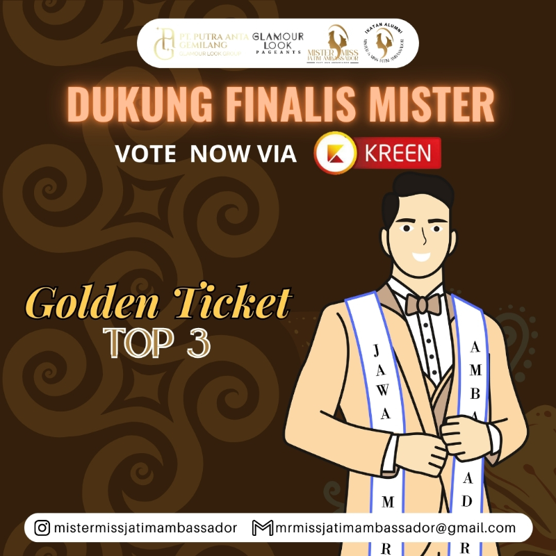 Fanny Wildan Pratama dan Freyaneylla Lentera Keista Terpilih sebagai Juara Favorit Mister & Miss Jatim Ambassador 2024