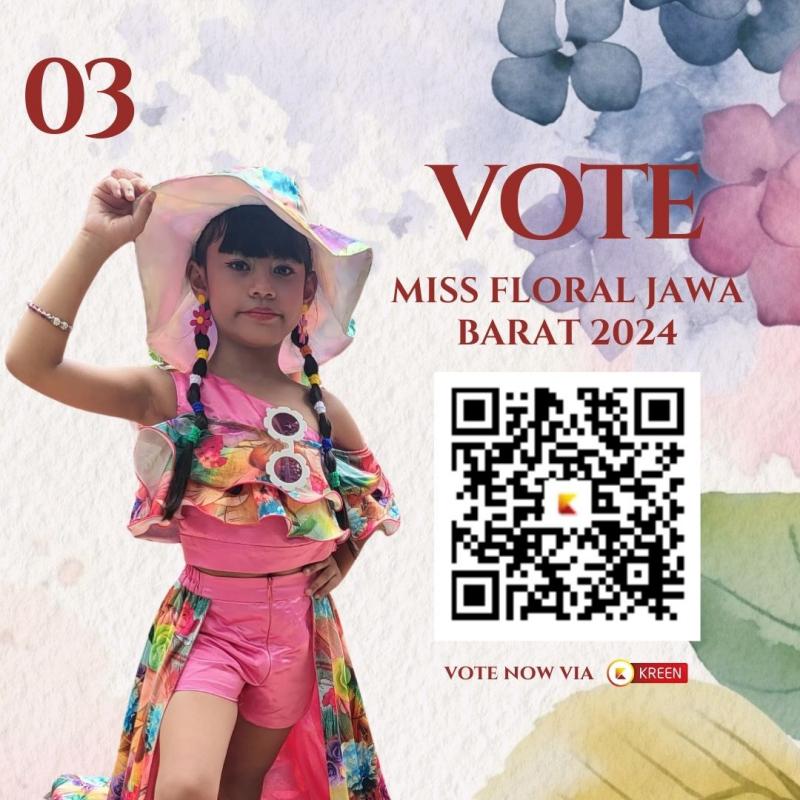 Miss Floral Jawa Barat 2024: Finalis 3 Raih Juara Favorit