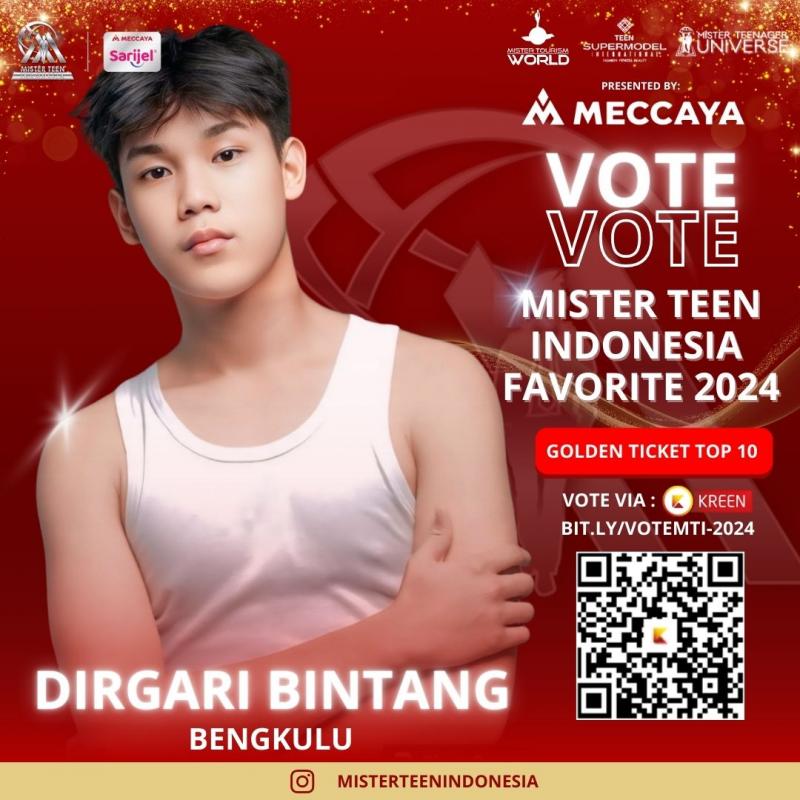 Mister Teen Indonesia 2024: Dirgari Bintang Menjadi Juara Favorit