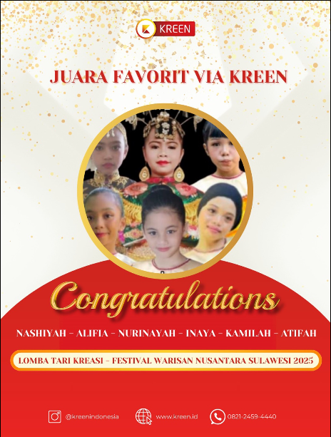Lomba Tari Kreasi - Festival Warisan Nusantara Sulawesi 2025: Finalis Favorit Telah Terpilih