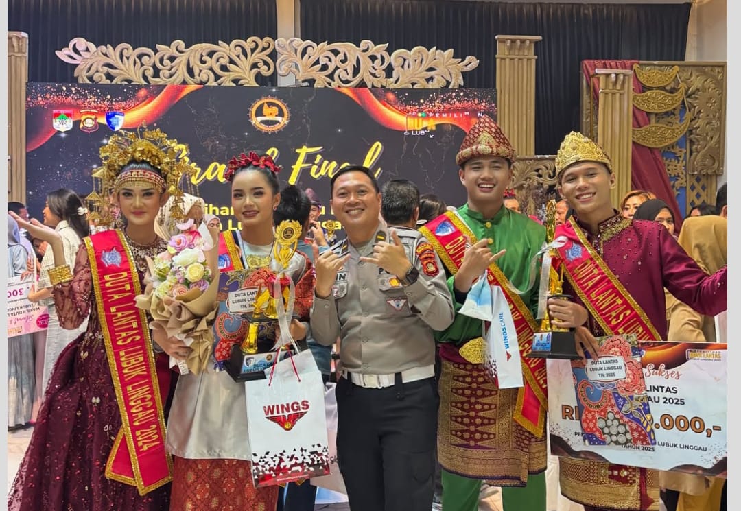 Alycia dan Arya Pandu Terpilih sebagai Duta Lalu Lintas Lubuk Linggau 2025