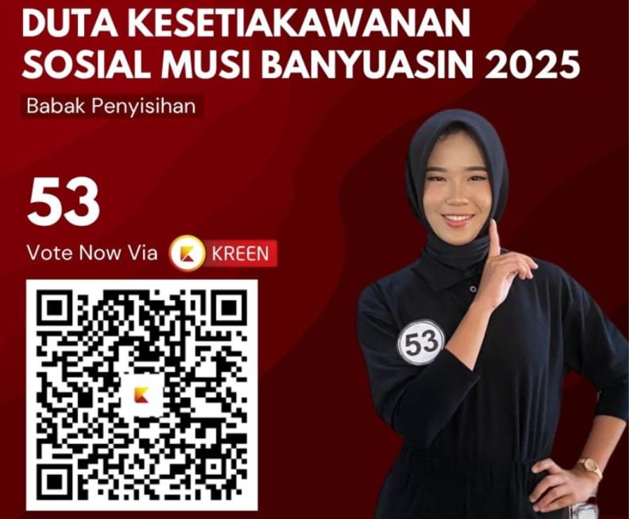 Duta Kesetiakawanan Sosial Muba 2025, Ini Hasil Voting Online di Kreen