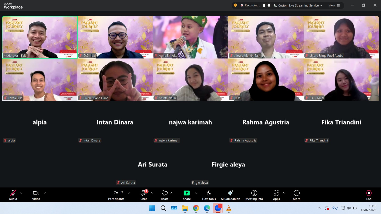 Belajar Self Branding ala Pageant Bareng Kak Fandy di Kreen Pageant Journey Edisi Juli 2025