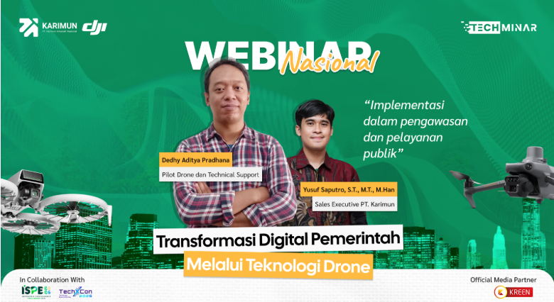 Dukung Inovasi Pemerintah, Karimun  Amanah dan DJI Selenggarakan Webinar Transformasi Digital Teknologi Drone