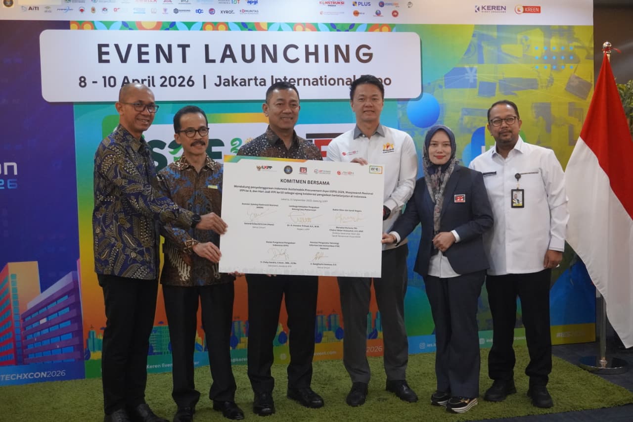 AKEN Gelar Penandatanganan Piagam Komitmen Bersama LKPP dan BSSN serta MOU antar Asosiasi dalam acara Launching ISPE 2026