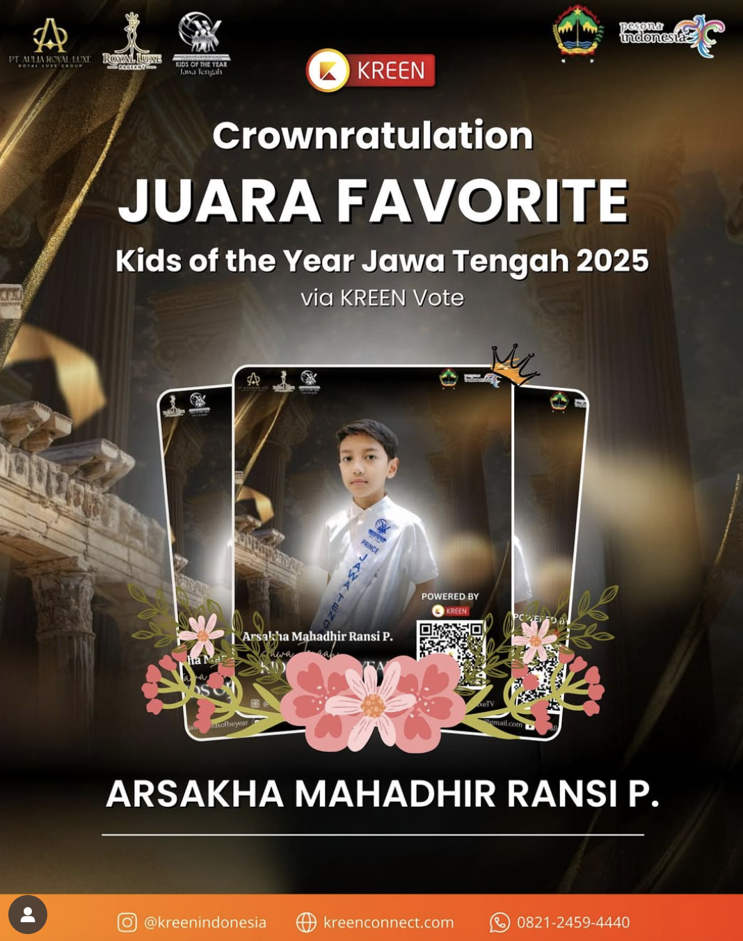 Dukungan Via Kreen Ramaikan Grand Final Kids of The Year Jawa Tengah 2025