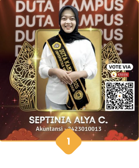 Dukungan Via Kreen Meriahkan Pemilihan Duta Kampus Universitas Merdeka Madiun Favorit 2025