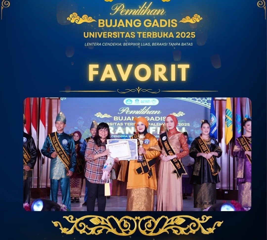 Dukungan Online via Kreen Indonesia Meriahkan Pemilihan Bujang dan Gadis Universitas Terbuka Palembang Favorit 2025