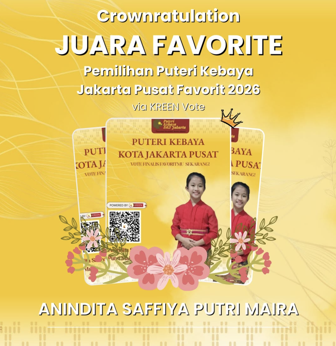 Didukung Voting Online via Kreen Indonesia, Pemilihan Puteri Kebaya Jakarta Pusat Favorit 2026 Sukses Digelar