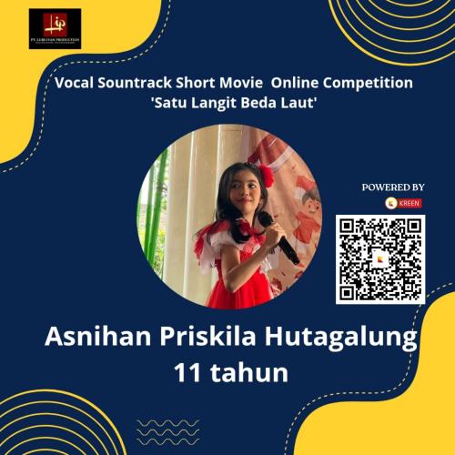 Vocal Soundtrack Short Movie Satu Langit Beda Laut Online Competition 2026, Asnihan Priskila Hutagulung Raih Suara Tertinggi