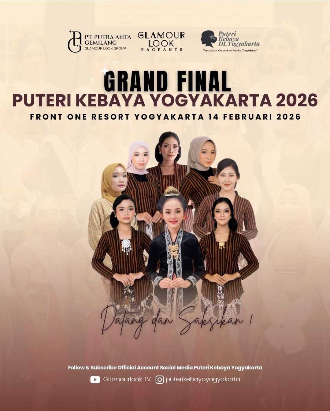 Puteri Kebaya Yogyakarta 2026 Favorit: Ribuan Dukungan Publik Dukungan Juara Melalui Voting Digital Terpercaya; Kreen Indonesia