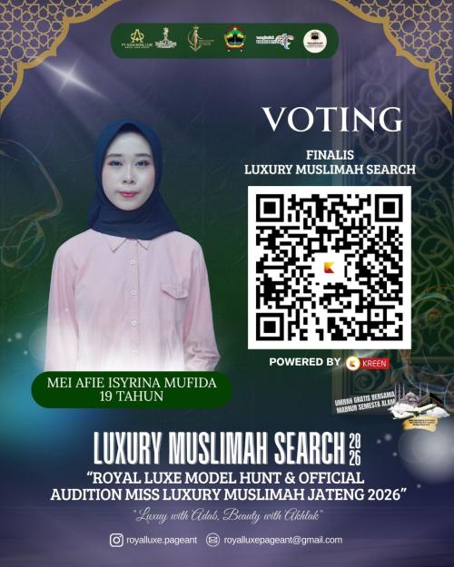 Miss Luxury Muslimah Search Jawa Tengah 2026 Sukses Digelar di Salatiga, Voting Digital Percayakan Kreen Indonesia