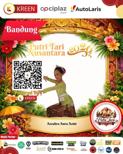 Grand Final Pemilihan Putri Tari Kota Bandung Favorit 2026 Sukses Digelar dengan Dukungan Voting Digital Kreen Indonesia