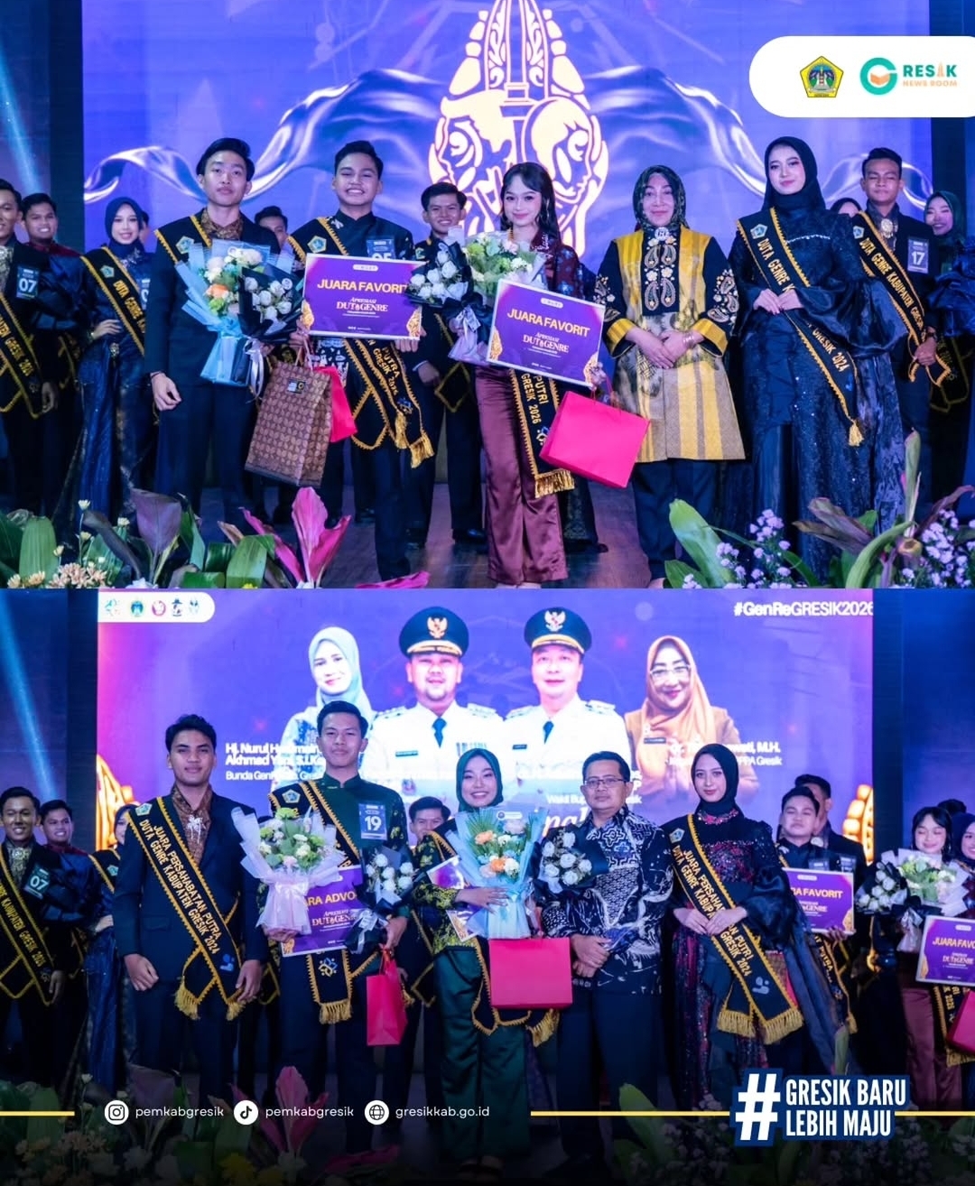 Grand Final Pemilihan Duta Genre Kabupaten Gresik Favorit 2026 Berlangsung Meriah, Sistem Voting Digital Kreen Indonesia Pastikan Transparansi
