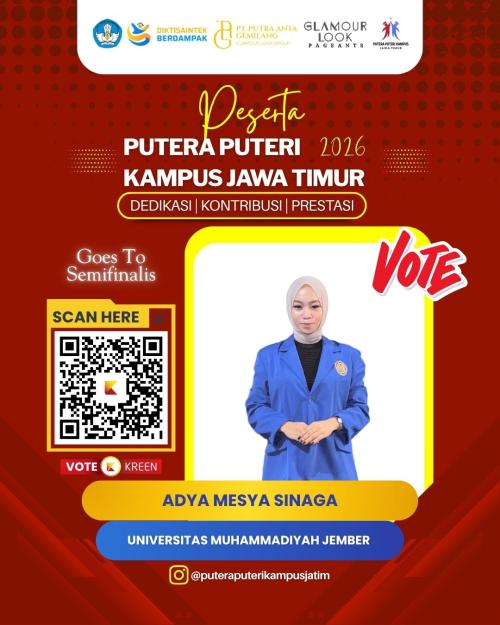 Pemilihan Putera Puteri Kampus Jawa Timur Favorit 2026 Sukses Digelar, Voting Digital Kreen Indonesia Catat Ribuan Dukungan
