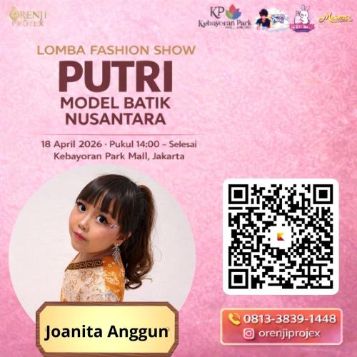 Elegan dan Inspiratif! Putri Model Batik Nusantara 2026 Tampilkan Generasi Muda Cinta Budaya, Voting Digital Kreen Indonesia Kawal Dukungan Publik
