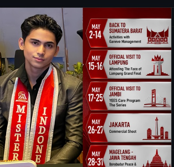 Ghani Zamudra Mister Teen Indonesia Mulai Perjalanan Tugasnya di Mei 2026