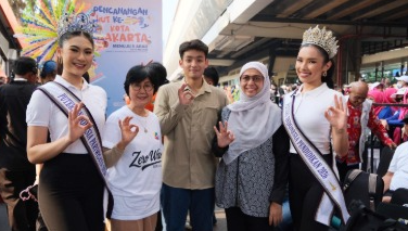 Karina Moudy dan Gisella Thesa Ikut Deklarasi Pilah Sampah di HUT ke-499 Kota Jakarta
