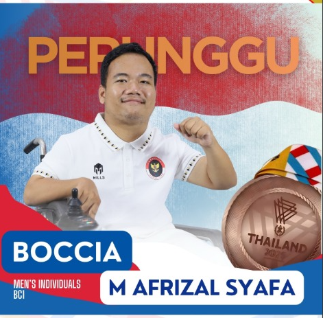 Muhamad Afrizal Syafa dan Perjalanannya di Boccia Men’s Individual BC1 Indonesia