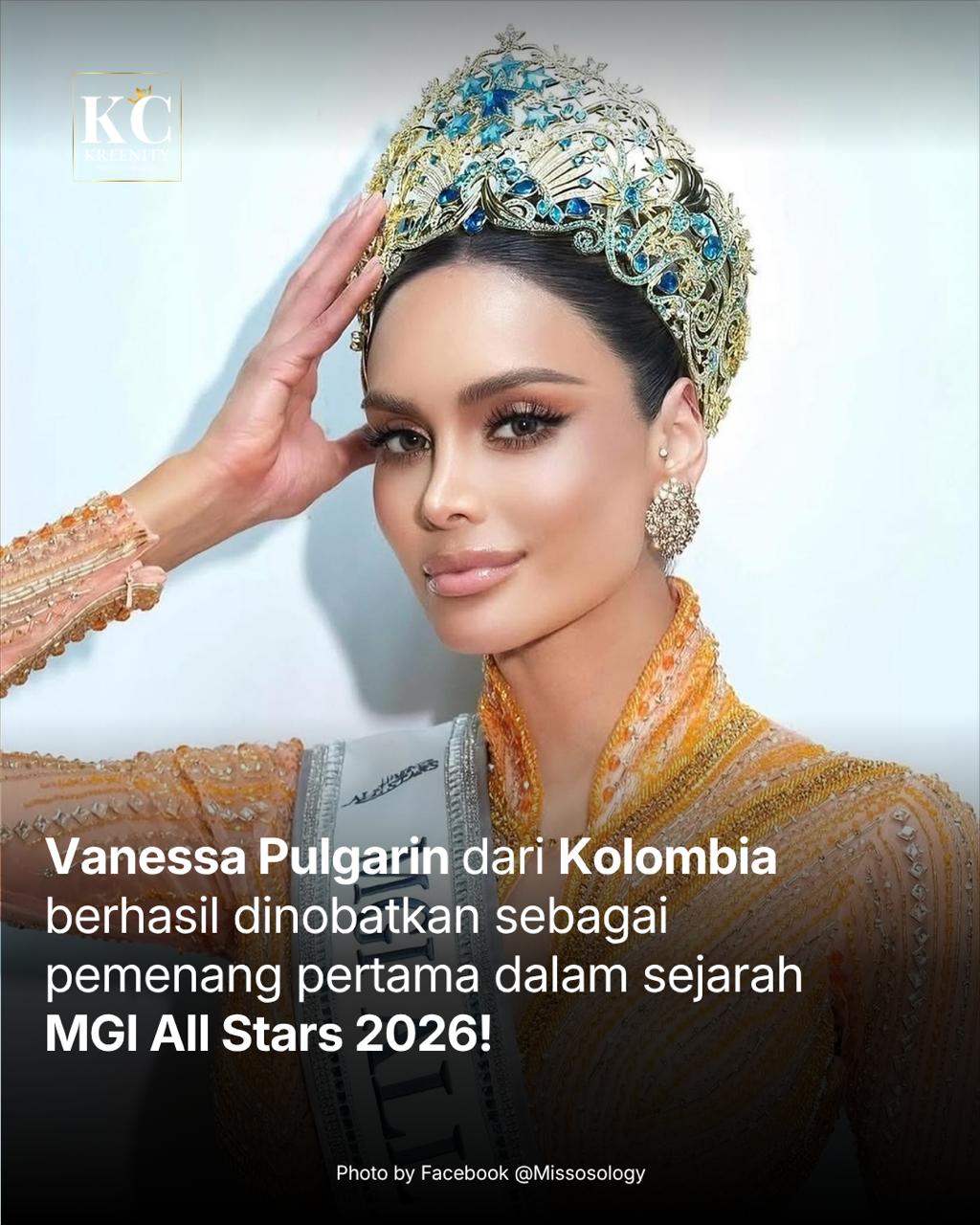 Vanessa Pulgarin Juara MGI All Stars 2026, Perjalanan Ratu Kecantikan Kolombia Menaklukkan Panggung Dunia