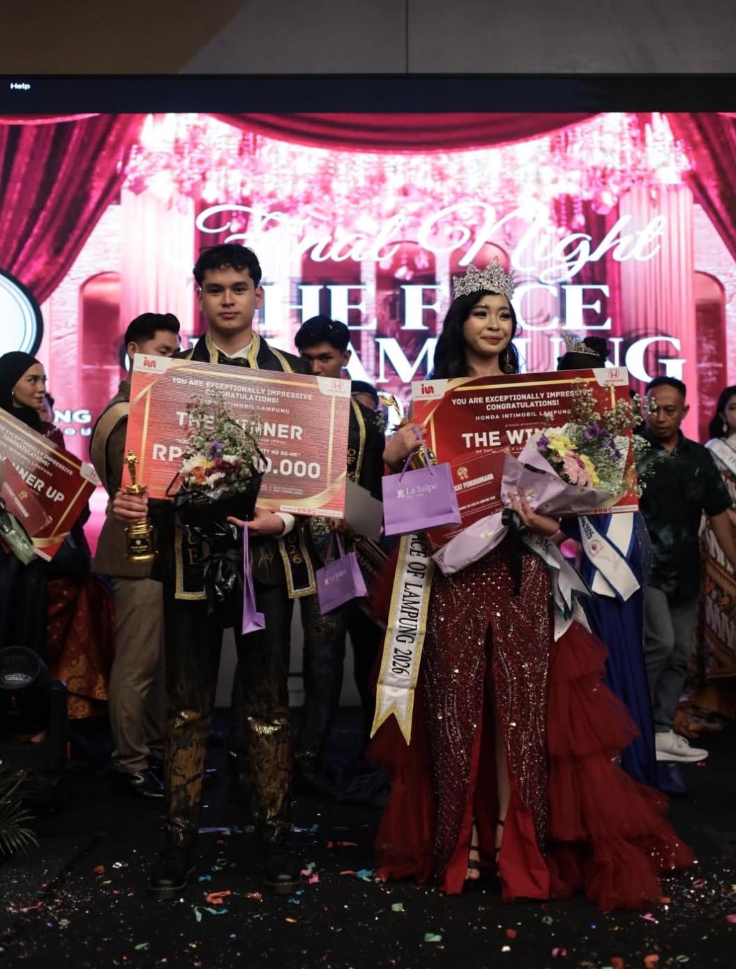 Meriah! Grand Final The Face Of Lampung 2026 Sukses Digelar, Kreen Indonesia Dukung Voting Digital Juara Favorit Putra dan Putri