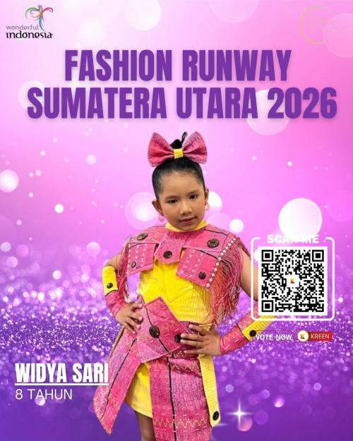 Ruang Pengembangan Karakter Dalam Dunia Fashion dan Modeling; Fashion Runway Sumatera Utara 2026 Didukung Kreen Indonesia Dalam Voting Digital Juara Favorit