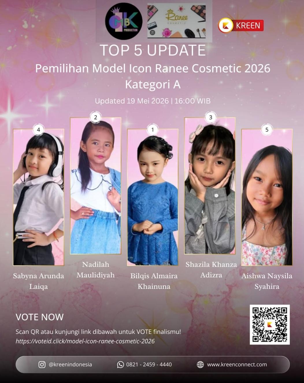 Meriah! Grand Final Pemilihan Model Icon Ranee Cosmetic 2026 Sukses Digelar, Kreen Indonesia Dukung Voting Digital Ajang Pencarian Brand Ambassador