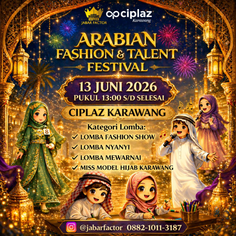 Arabian Fashion & Talent Festival Favorit 2026 Sukses Digelar, Kreen Indonesia Kawal Dukungan Publik Melalui Voting Digital yang Transparan 