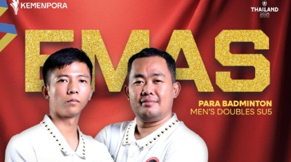 Dheva-Hafizh Bawa Indonesia Juara  Para Badminton Ganda Putra SU5 APG 2025