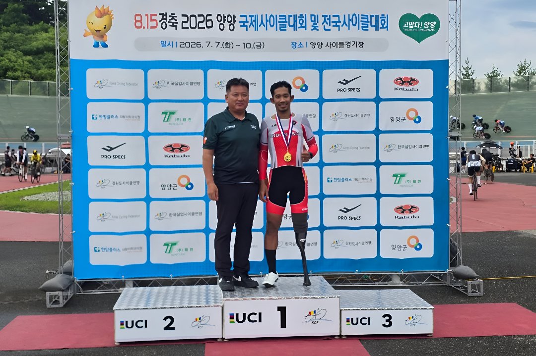  Tim Para Balap Sepeda Indonesia Raih 7 Medali di Korea Selatan