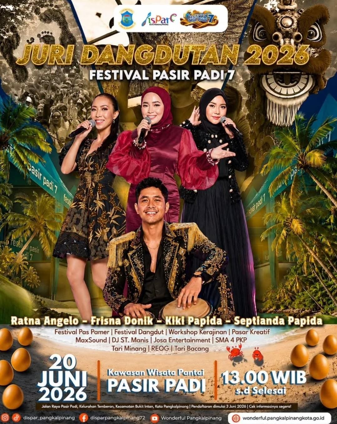 Dangdutan 2026 Ramaikan Panggung Musik Pangkalpinang, Kreen Indonesia Hadirkan Voting Digital Favorit yang Interaktif