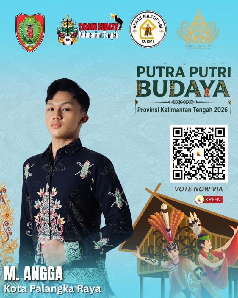 Putra Putri Budaya Kalimantan Tengah 2026 Jadi Panggung Generasi Muda Kenalkan Kekayaan Budaya, Kreen Indonesia Dukung Voting Digital 
