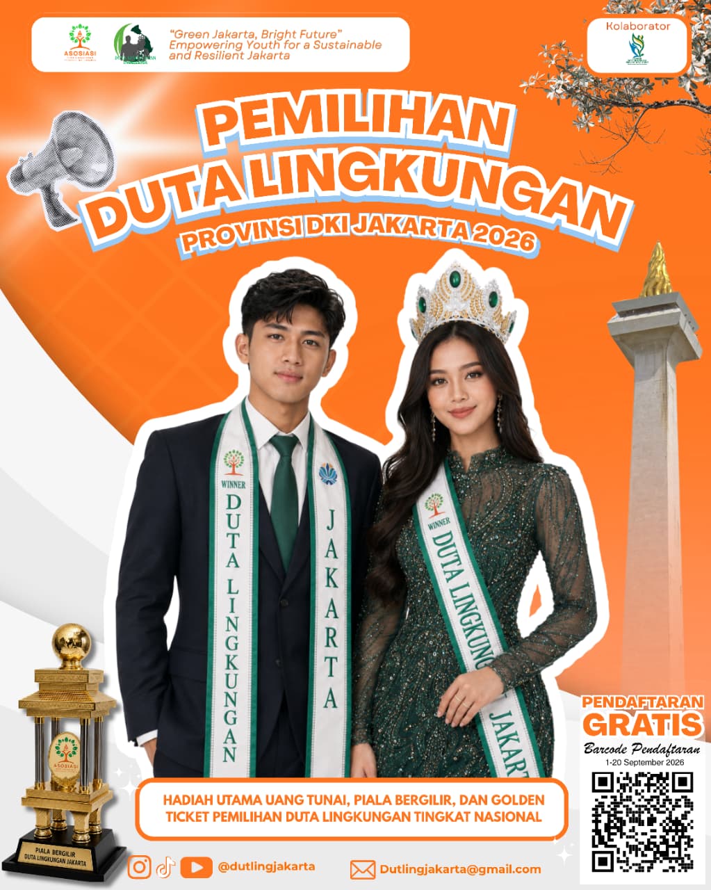 Resmi Dibuka! Pendaftaran Pemilihan Duta Lingkungan Provinsi DKI Jakarta 2026; Saatnya Generasi Muda Jadi Penggerak Green Jakarta